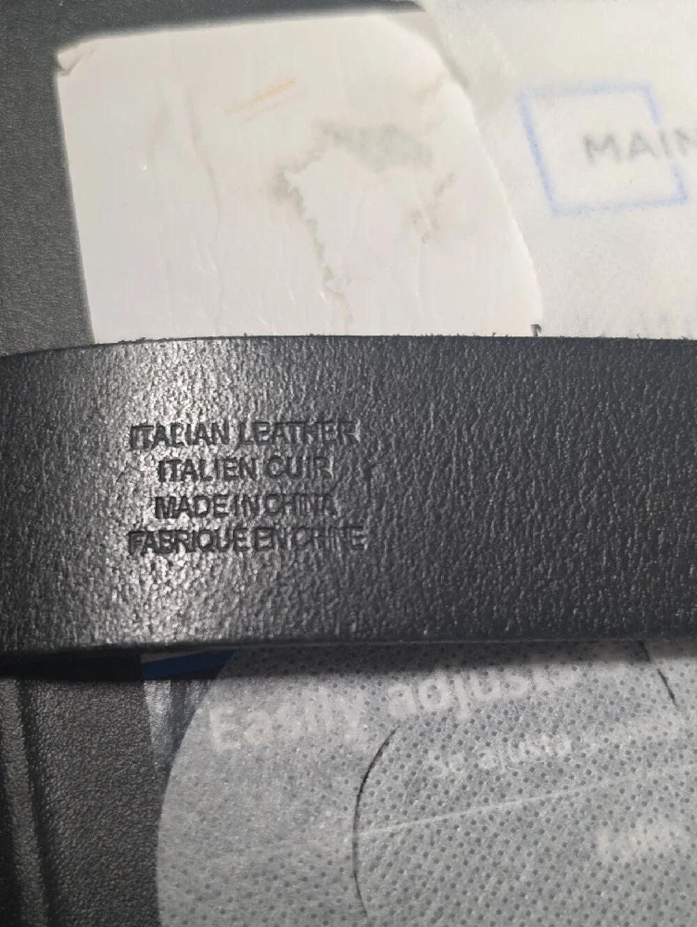 Black Leather Belt with Gold Polo Player Buckle